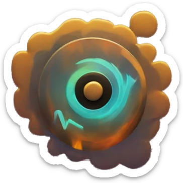 audio waveform radial circular wave form particles sticker