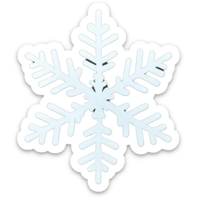 snow flakes sticker