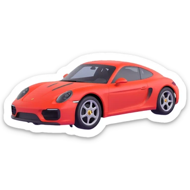 porsche sports car sticker