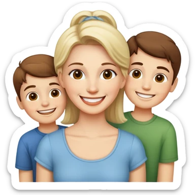 Mommies of 3 boys  sticker