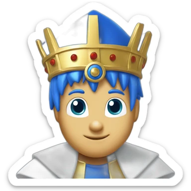 Sonic the hedgehog blue pope sticker