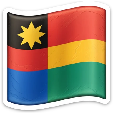 africa flag sticker