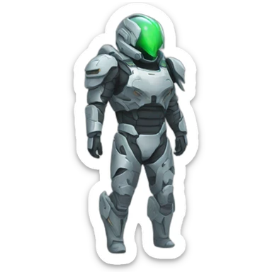 futuristic Phantom Infiltration armored pants ghost effect sticker