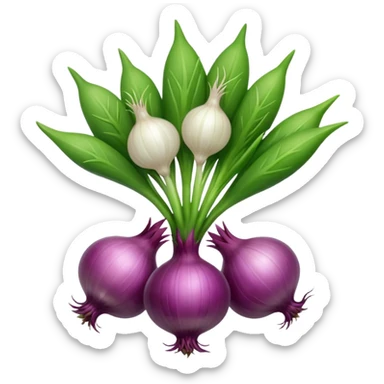 Small onions bunch sticker