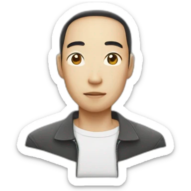 Asiatique homme skinny sticker