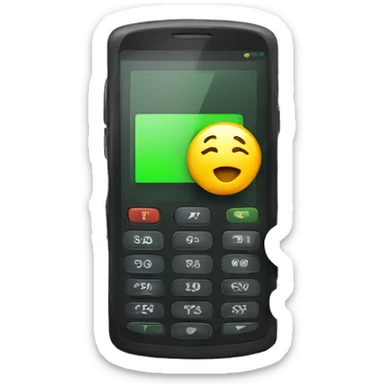 Phone with low battery sticker