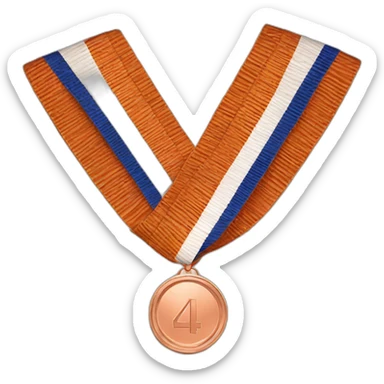 Copper 4th place medal sticker