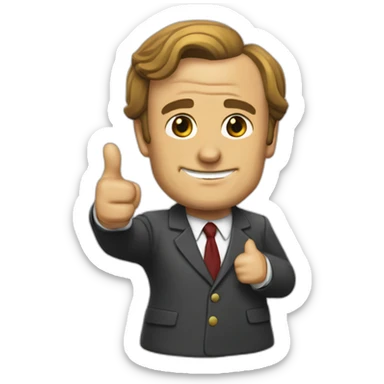 Saul Goodman with thumb up sticker