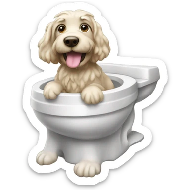 Doodle going potty sticker