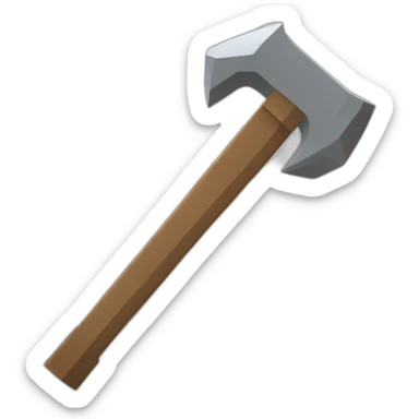 pickaxe from minecraft sticker