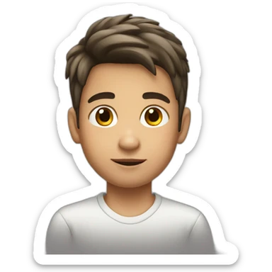 niño de 10 años moreno sticker