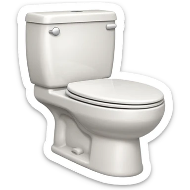 toilet item sticker