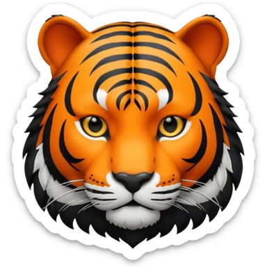 Black tiger sticker