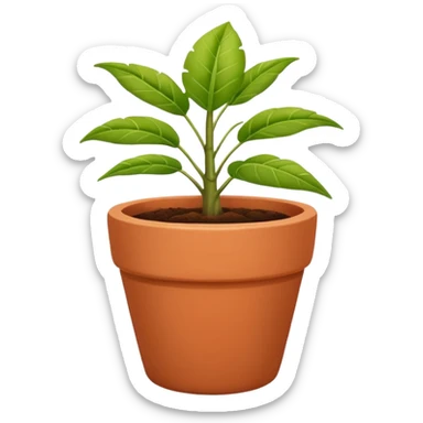 gardening plant pot color change sticker