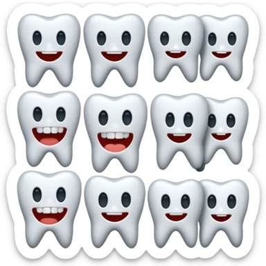 Tooth collection  sticker
