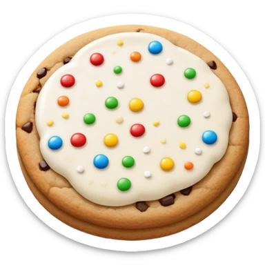 A cookie that has sprinkles like on a donut and has salt as well sticker