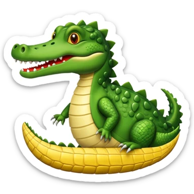code writing crocodile sticker