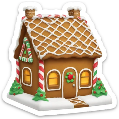 Gingerbread house sticker