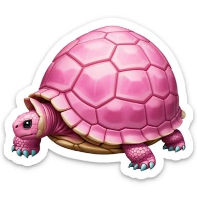 pastel pink tortoise  sticker