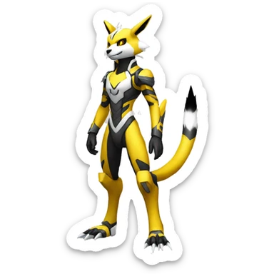 Metabee Renamon Zeraora full body sticker