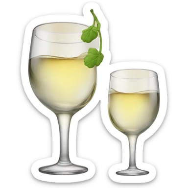 Alcohol glasses clinking  sticker