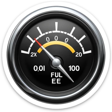 Full fuel Guage sticker