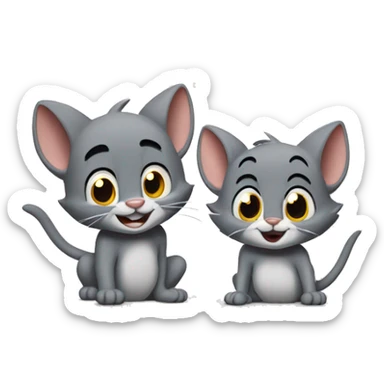 Tom and jerry sticker