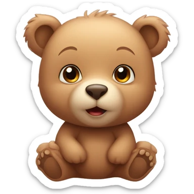 Cute baby bear  sticker