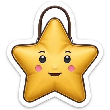 star shaped bag sticker