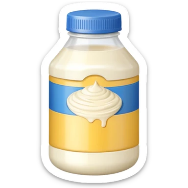 mayonnaise bottle sticker