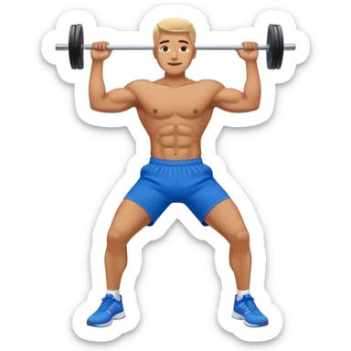 glute-bridges-exercise guy with blue shorts  sticker