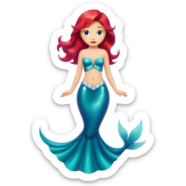 Little mermaid’s dress sticker