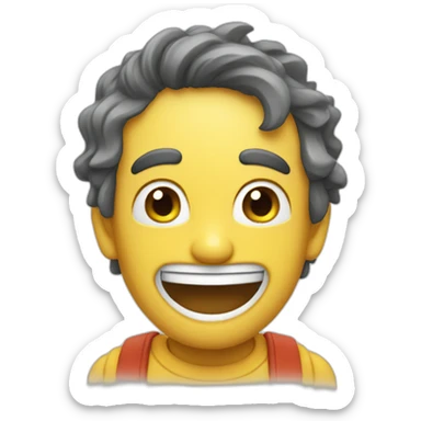 Bombillo sonriendo  sticker