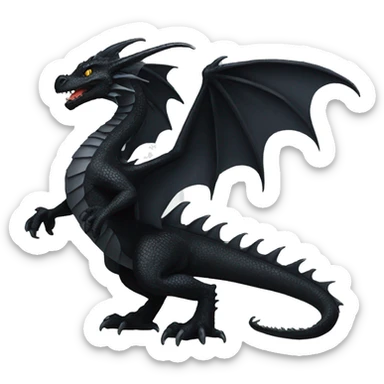 black dragon sticker