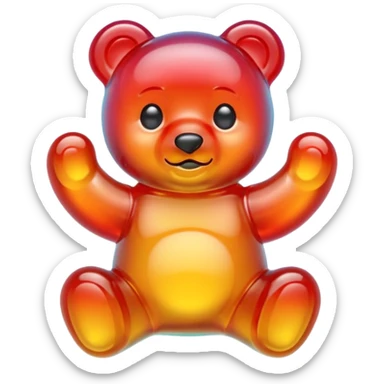 Gummy bear sticker