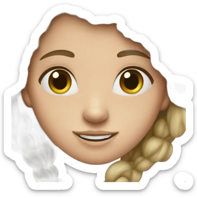 girl ice hockey sticker