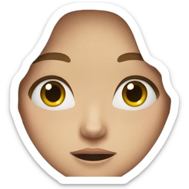 wavy brown hair white woman cry sticker