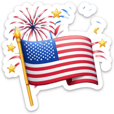 fireworks USA Icons sticker