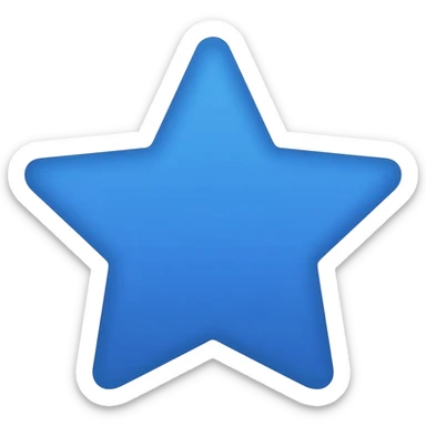 “Blue tick in the shape of a star.” sticker