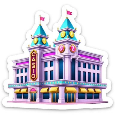 casino buildings sticker