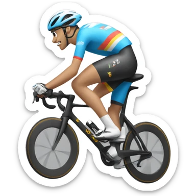 bicycle racer sticker