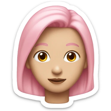 Light pink hear sticker