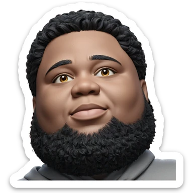 portrait of a boy looking sticker