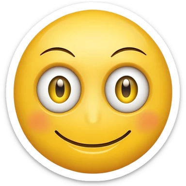 eye twitching smiley face sticker