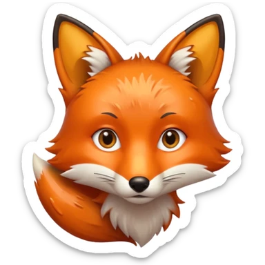 wet fox sticker