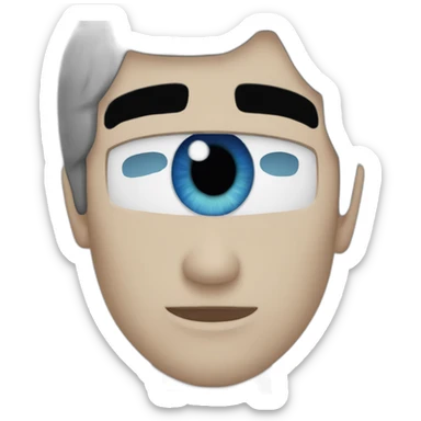 Damon Salvatore with blue eyes sticker