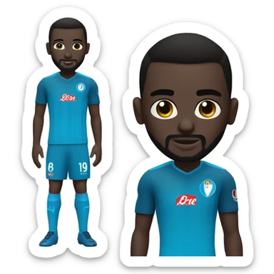 Kalidou Koulibaly footballer napoli sticker