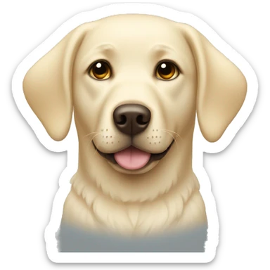Blonde Labrador as an angel sticker