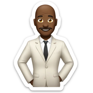 Créame una persona haciendo el dap  sticker