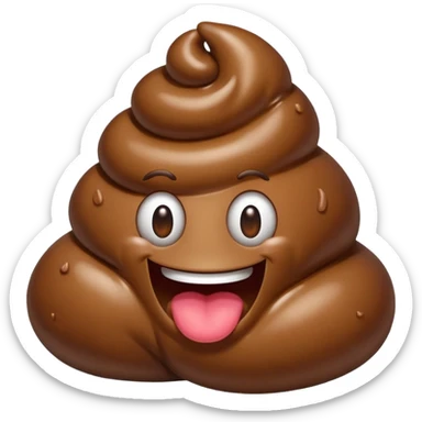 Funny Poop sticker
